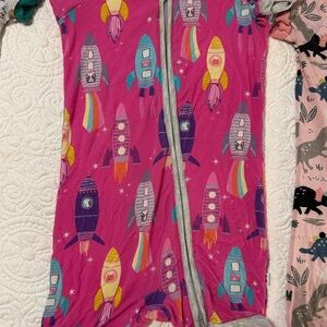 Little Sleepies Pink and Blue Baby Onesie